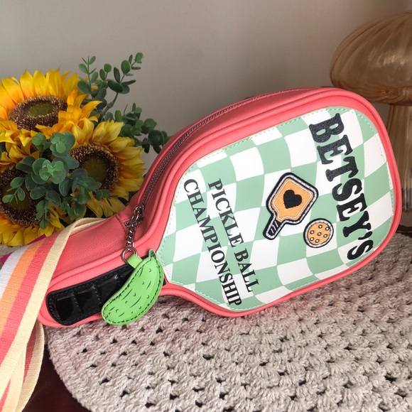 Betsey Johnson PICKLEBALL Purse Crossbody - Picture 1 of 11